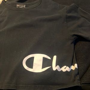 Black Champion Crop top